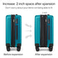 24 Inch Expandable Medium Checked Luggage with 8 Spinner Wheels