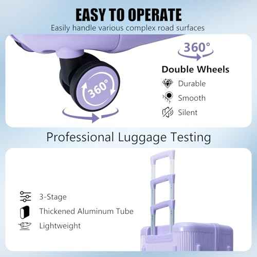 Large capacity Luggage Sets 2 Piece (2 Count)