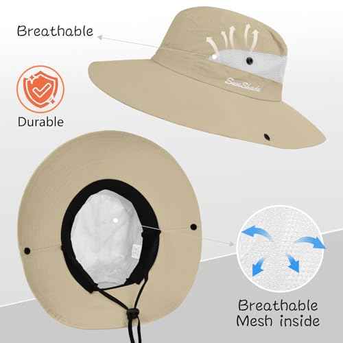 Women's Ponytail Safari Sun Hat