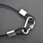 10 pcs 2mm Wire 12 inch Vinyl Coated Stainless Steel Cable with Loops Short Wire Rope Lanyard Lock Security Chain Link for Outdoor Gates (10 Count)