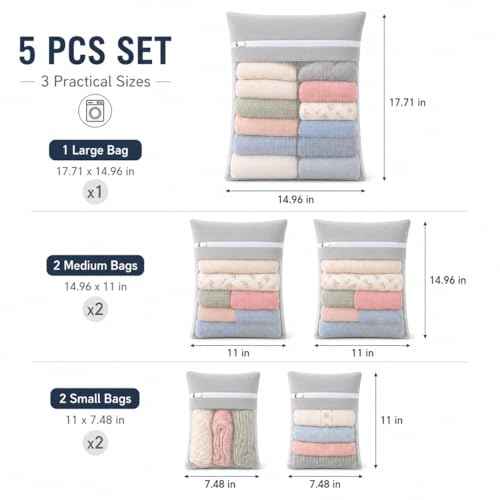 Gray 5 piece set in bags (5.99 Count)