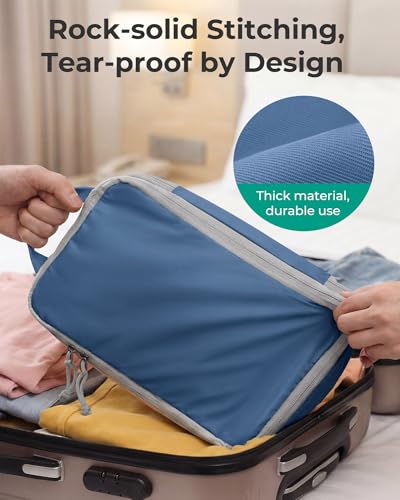 6 Set Compression Packing Cubes for Travel (6 Count)