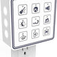 Plug In White Noise Sound Machine for Baby Sleep & Adults, Hallway & Bathroom Noise Blocker, Outlet Sound Machine for Office Privacy & Home Use with Adjustable Night Light & Memory Function by Calm Me