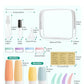 18 Pack TSA Approved Travel Bottles for Toiletries (3.9 Count)