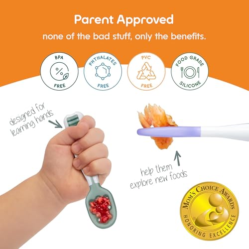 Baby Spoons Self Feeding 6 Months (2 Count)