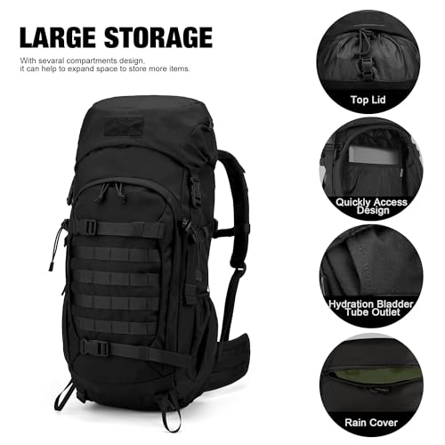 50L Internal Frame Hiking Survival Backpack