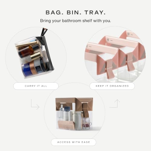Parcel Clear Travel Kit with Zipperless Magnetic Closure