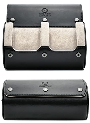 Watch Travel Case for Men Watch Roll for Travel Organizer and Display Watch Case (37 Count)