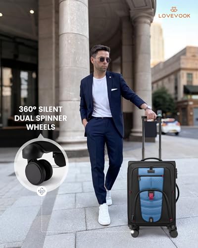 Carry On Luggage 22x14x9 Airline Approved with TSA Lock for Business Trip