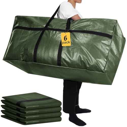 6 Pcs 66 Gallon Extra Large Moving Bags Heavy Duty Storage Bag (6 Count)