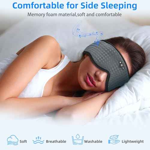 Sleeping Eye Mask with Bluetooth Headphones