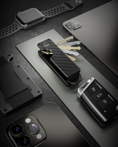 Key Organizer Compact Key Holder Metal Key Chain Minimalist key case key holder for keychain Secures 1