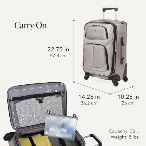 Sion Softside Expandable Roller Luggage (3 Count)