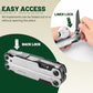 20-in-1 Multitool Pliers with Window Breaker, Stainless Steel
