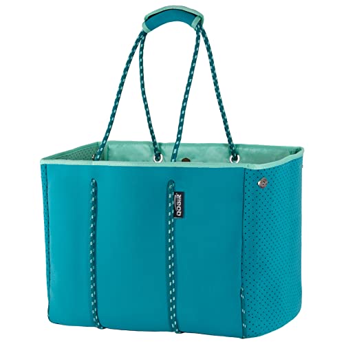 Neoprene Multipurpose Beach Bag Tote with Inner Zipper Pocket