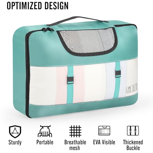8 Set Packing Cubes for Travel Essentials (99 Count)