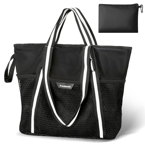 Large Beach Bag with Zipper