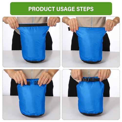6 Pcs Waterproof Dry Bag Set for Kayaking & Camping (6 Count)