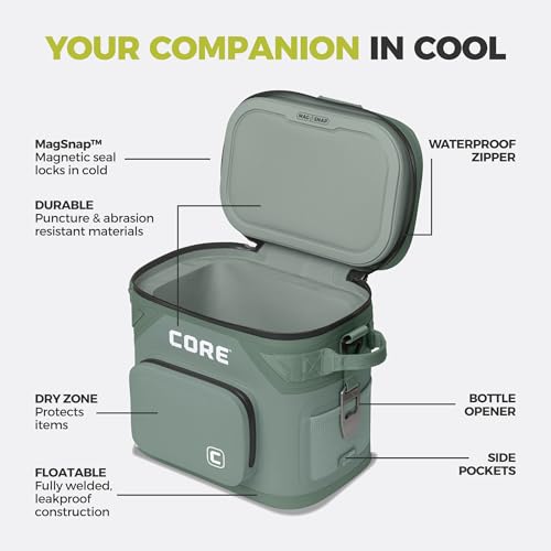 Magnetic Leak Proof 12 Can Soft Cooler with Waterproof Zipper