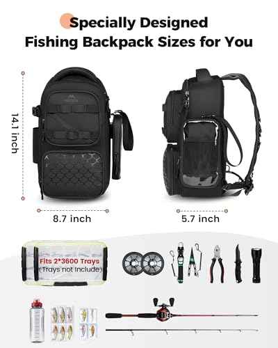 Fishing Bag with Removable Bait Binder