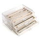 Necklace Organizer Box with Clear Lid