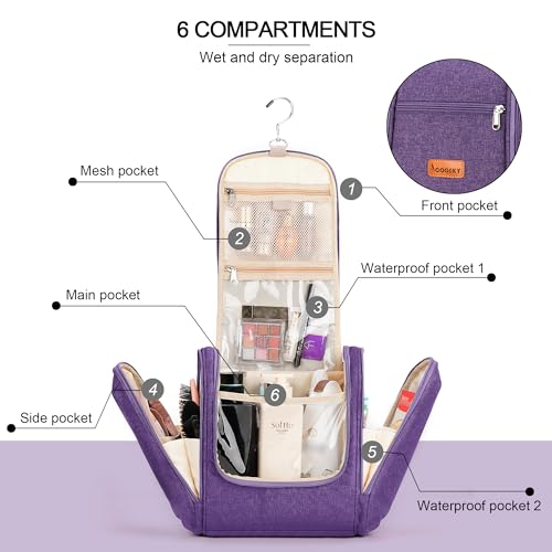 Travel Hanging Toiletry Bag for Women and Men