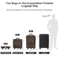 Expandable Luggage Bags for Travel Collapsible Suitcase with Wheels
