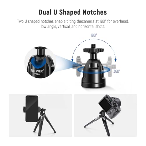 Mini Metal Table Tripod with 360° Ball Head