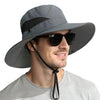 Sun Hats for Men Women Wide Brim UPF 50+ UV Hat Darkgray