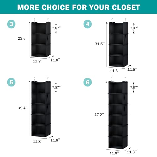 Hanging Closet Organizer and Storage for Clothes