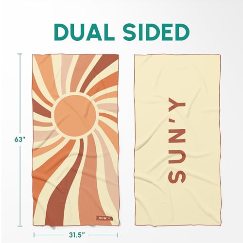 Waffle Microfiber Beach Towel