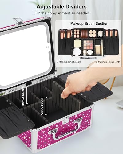 Makeup Bag with LED Mirror