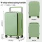 24 Inch Checked Luggage Aluminum Frame Spinner Wheels