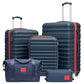 Luggage Set Hardside Suitcase (5 Count)