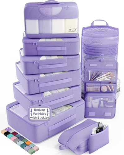 10 Set Packing Cubes for Travel Essentials (99 Count)