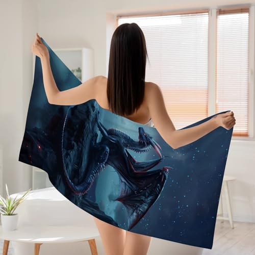 Microfiber Dragons Beach Towel