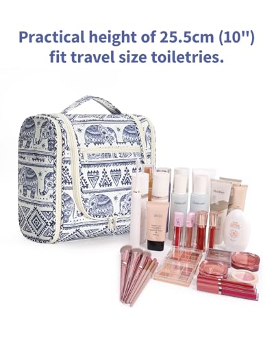 Hanging Toiletry Bag for Women Travel Makeup Bag Organizer Toiletries Bag for Cosmetics Essentials Accessories