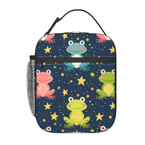 Frog Insulated Lunch Box for Women Men Frog Lunch Bag for Travel