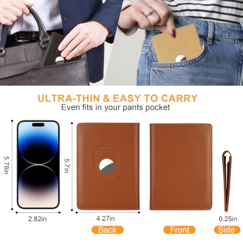 Full Grain Leather Passport Holder Cover for Men and Women Travel