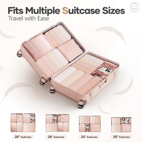 9 11 Set Compression Packing Cubes for Cruise Travel Essentials (9 Count)