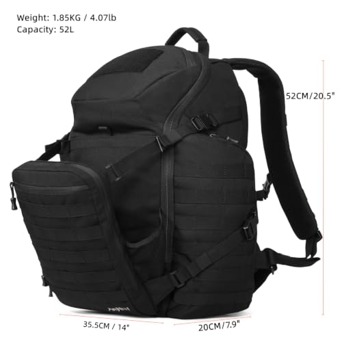 52L 1050D Heavy Duty Tactical Backpack