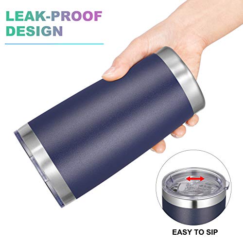 20oz Tumbler with Lid and Straw Stainless Steel Tumbler Cup Bulk Vacuum Insulated Double Wall Travel Coffee Mug Powder Coated Coffee Cup (6 Count)