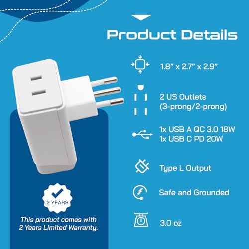 Italy Travel Adapter