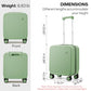 Underseat Carry on Luggage 16 Inch Hardshell PC Suitcase with Spinner Wheels TSA Lock for Travel
