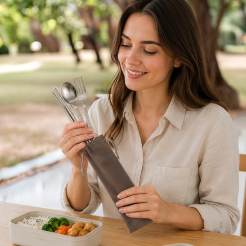 100% Pure Titanium Travel Cutlery Set