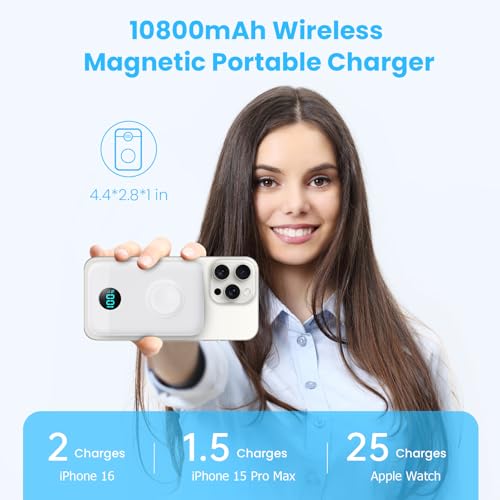 Magnetic Portable Charger with Apple