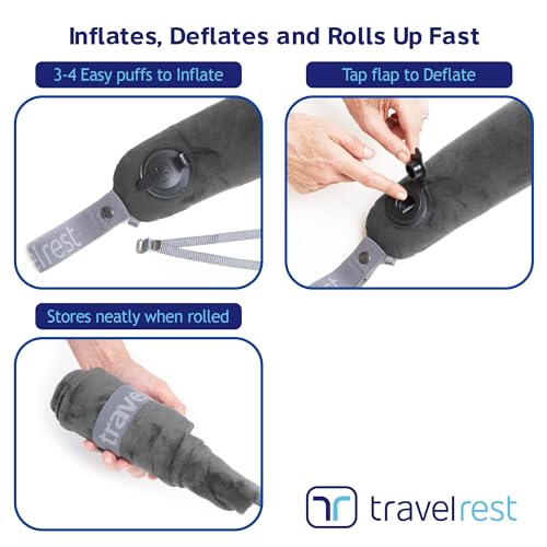 All-in-One Travel Neck Support & Body Pillow - Grey