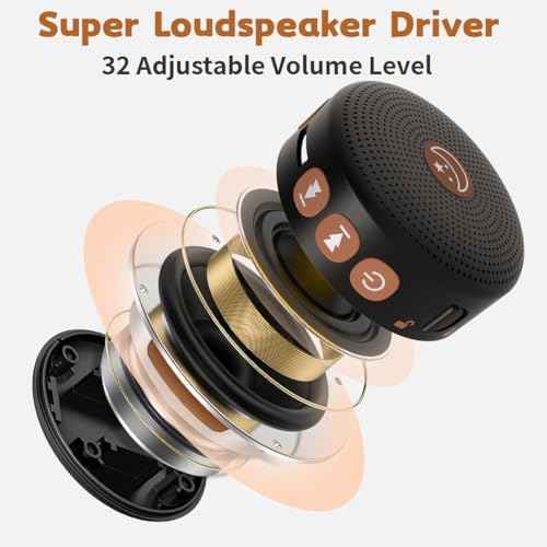 Portable Sound Machine Mini White Noise Machine Baby Shushing Brown Noise Machine with 30 Soothing Sounds for Kids Adults Dogs Auto