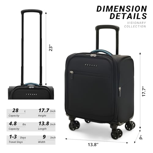Underseat Carry On Luggage with Wheels