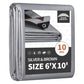 6x10 Feet Tarps Heavy Duty Waterproof